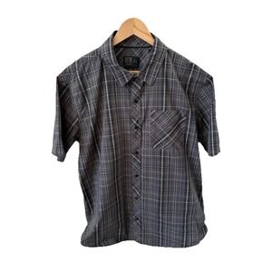 Magpul Shirt Size XL Gray Button Up Short Sleeve Pockets Snap Breathable